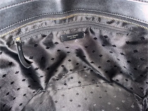 Kate Spade Black Leather Tote Bag - Image 11