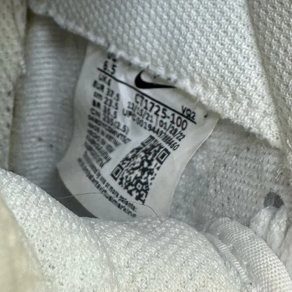 Nike Womens 6.5 Court Royale Mid Triple White Leather Upper Sneaker - Image 8
