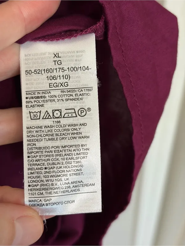 NEW GAP Smocked Ruffle Sleeve Mini Dress in Huckleberry - Size XL - Image 8