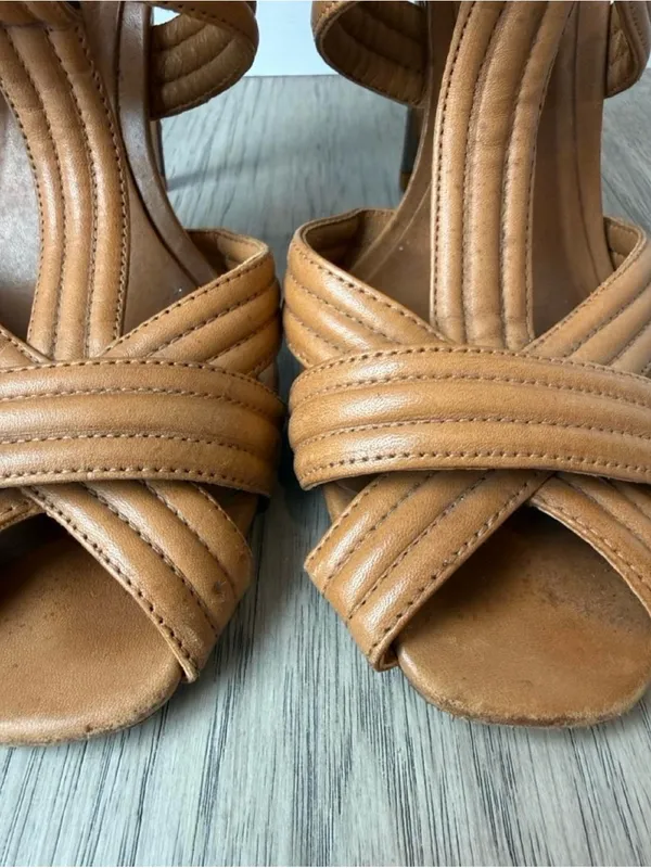 Tory Burch Strappy Leather High Heel Sandals - Image 6