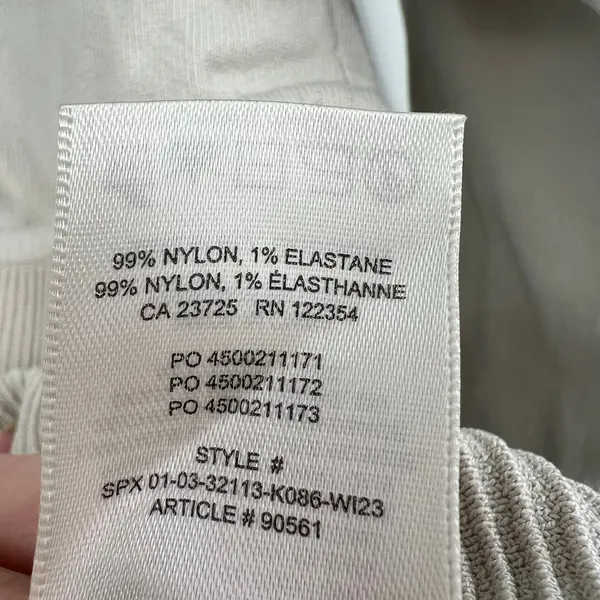 Aritzia Babaton Sculpt Knit Empire Longsleeve refinery off white top size large - Image 7