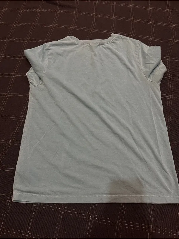 Forever 21 Sage Green Tee with Butterfly Graphic - Image 5
