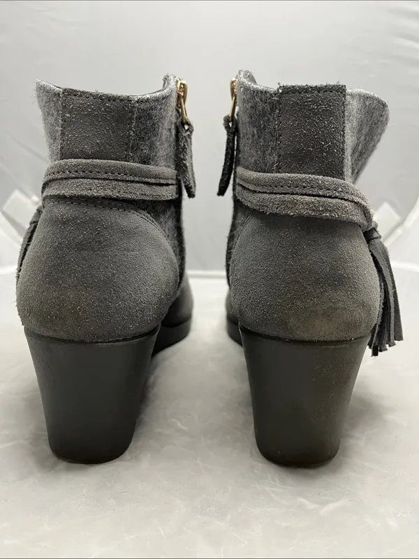 CROCS Women's Leigh Suede Wedge Bootie Ankle - Size 8 - Image 8
