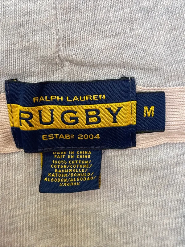 Ralph Lauren Rugby Hooded Shawl Collar Wrap Sweatshirt preppy academia fall - Image 2