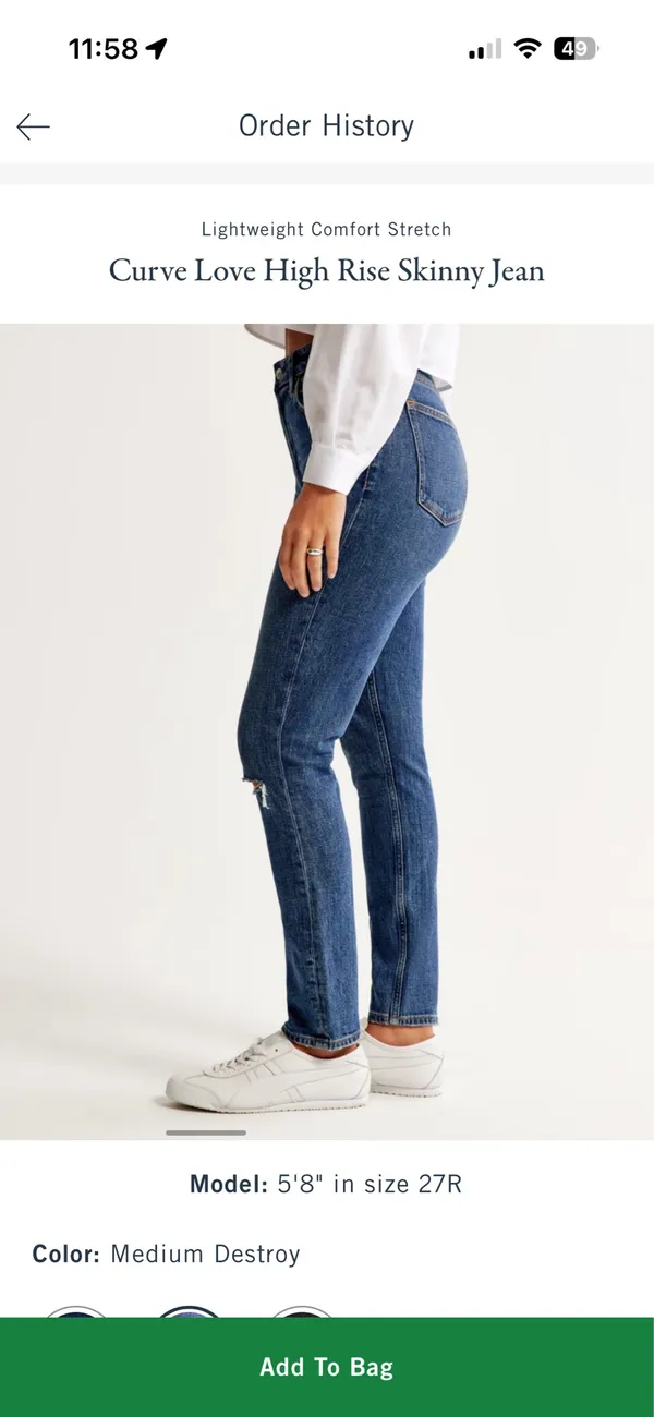 Curve Love High-Rise Skinny Jeans Abercrombie - Image 2