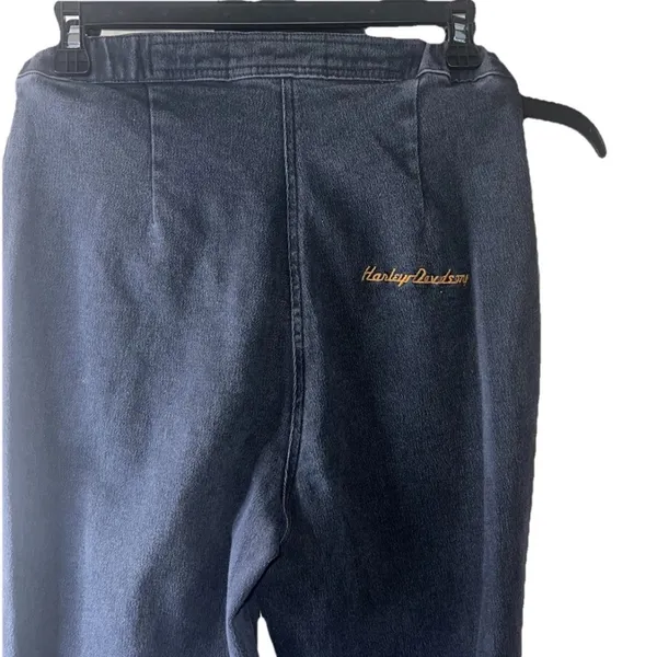 Harley-Davidson Black High Rise Jeans Classic Style Size 8 - Image 6