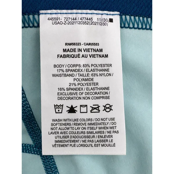 Nike Pro Dri-FIT Blue Ombre Compression Training Shorts Women's Small S Gym - Image 5