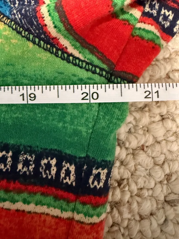Lauren Ralph Lauren Serape Stripe Zip Hoodie Jacket Southwestern Baja Large Boho - Image 6