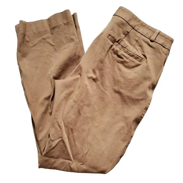 Banana Republic Sloan Pants Women Size 8 Chino Stretch Mid Rise Brown Slacks - Image 4