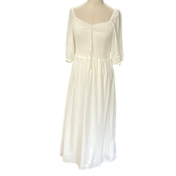 Petal & Pup TUILLY Sundress Bishop Sleeves & Sweetheart neck Size MEDIUM NEW - Image 2