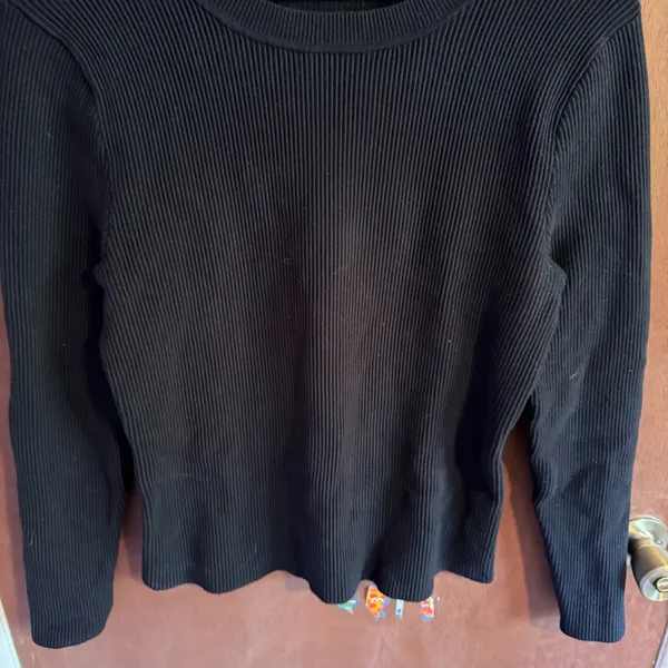 Abercrombie & Fitch Ribbed Thick Sweater Black Size XL - Image 7