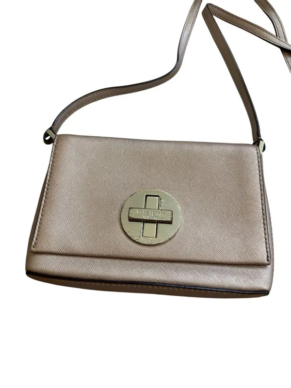 KATE SPADE Rose Gold Saffiano Leather Crossbody Bag - Image 7