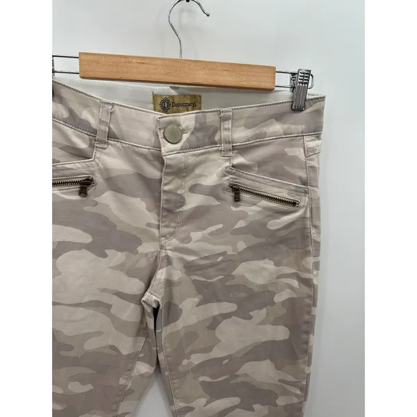 Democracy Ab Solution Camo Jeans Womens 10 High Rise Crop Ankle‎ Utility Stretch - Image 5
