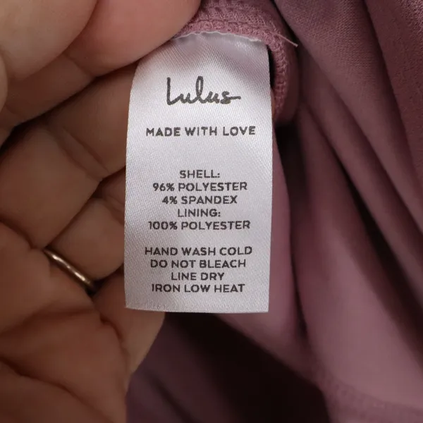 Lulus Dusty Rose Wrap Tulip Skirt Midi Cocktail Dress Medium NWT - Image 5