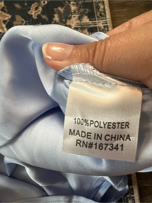 NWT hello molly meet tonight Light Blue Satin One-Shoulder Dress - Image 9