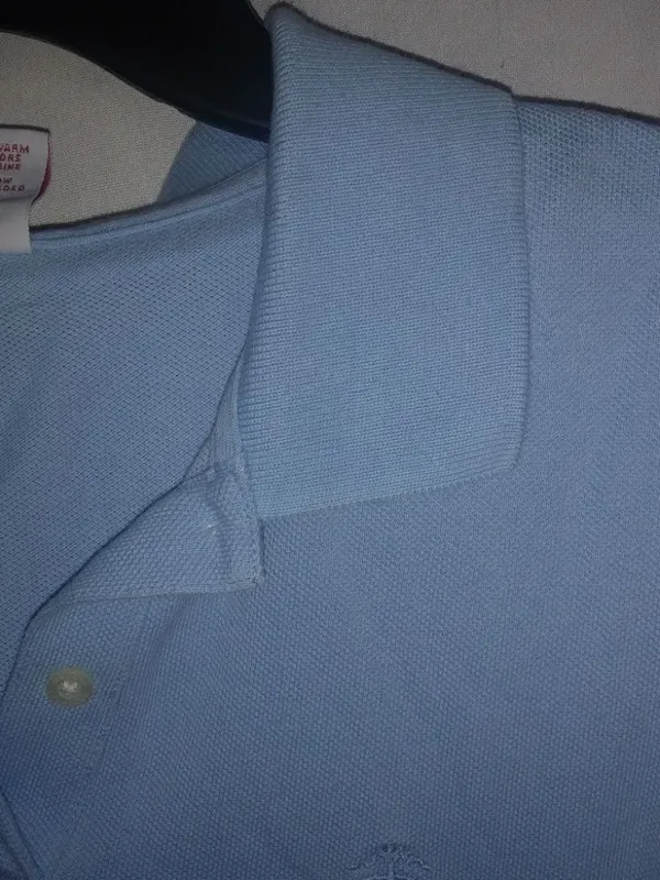 Brooks Bros M Baby Blue Knit Cotton Top - Image 3