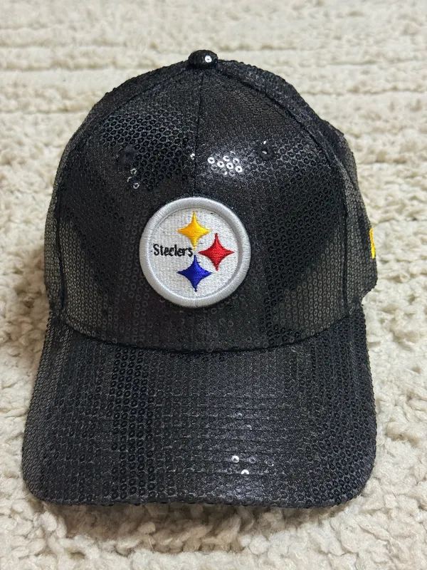New Era Women’s Pittsburgh Steelers Sequin OTC 9Forty Hat - Image 2