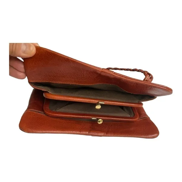 Vintage Jane Shilton Brown Leather Handbag, England, 1970's - Image 10