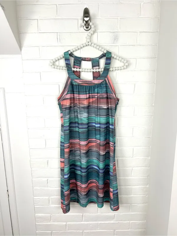 Prana Multi Color Printed Active Athletic Dress Size S - Image 2