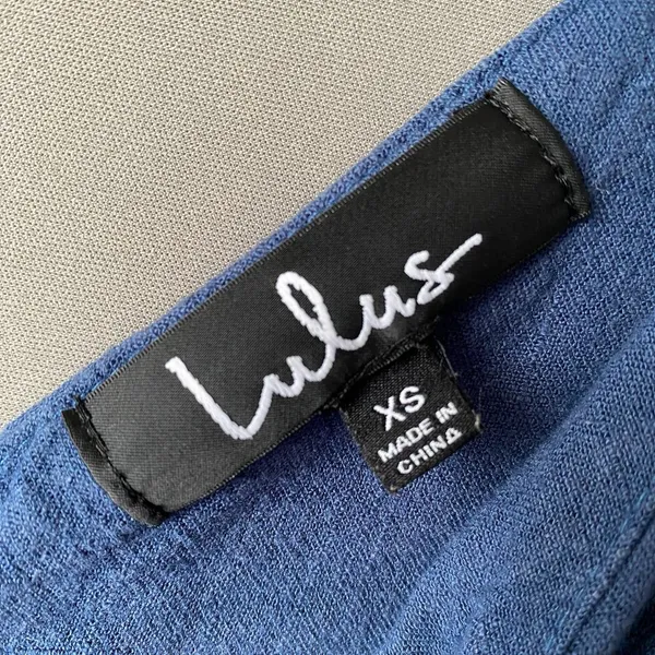 Lulu’s sz XS Sleeveless cotton blue‎ jumpsuit - Image 6