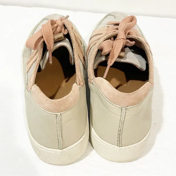 Frye Size‎ 7M Webster Overlay Women's Sneakers Beige Comfort Lace Up Shoes - Image 4
