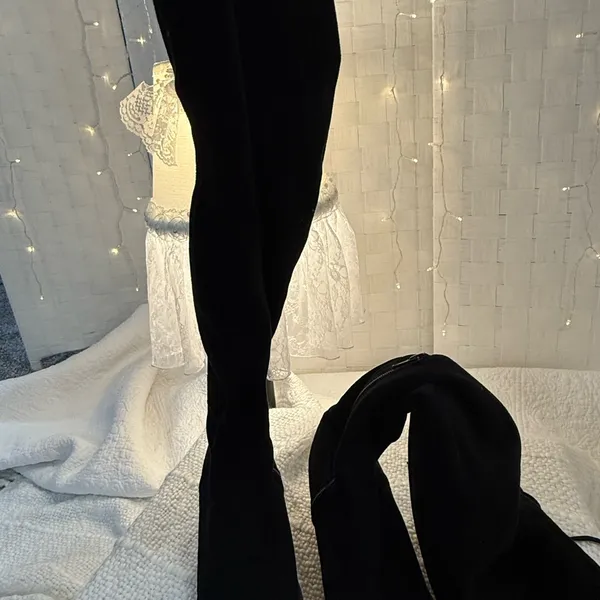 SO Black Stylish Over The Knee Boots - Image 2
