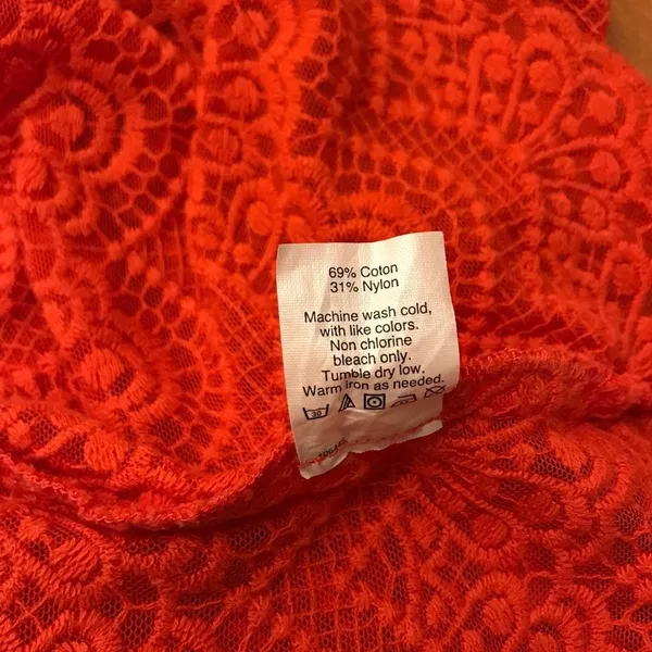 J. Crew Factory Scalloped Lace Shirt Top Size Small - Image 6