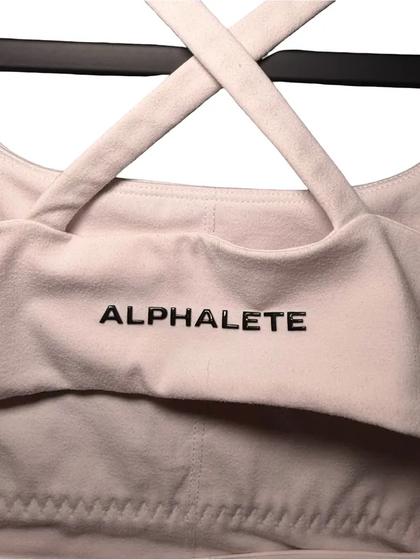 Alphalete SURFACE ALTITUDE BRA Women's Medium-Impact Single-Brushed White - Image 5