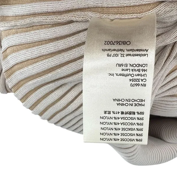 Anthropologie Off-The-Shoulder Sweater Midi Dress Cream‎ Beige Tan Size XL - Image 13