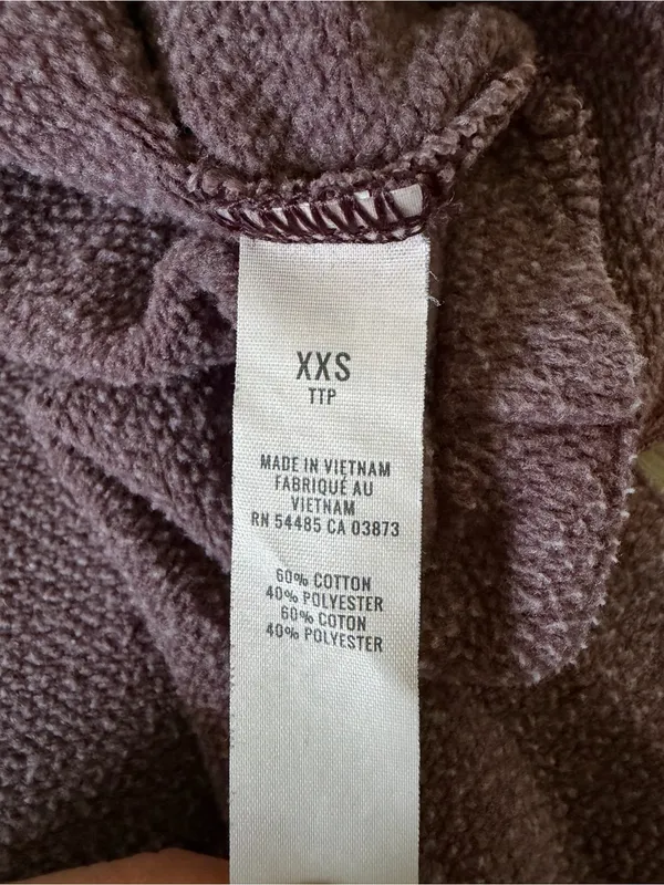 Aerie Oversized Crewneck Sweatshirt Plum Purple Size XXS - Image 4