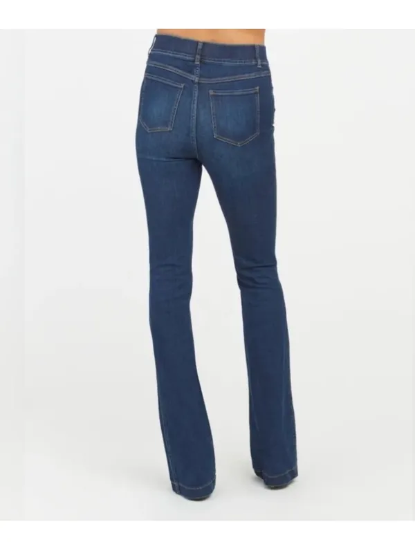 Spanx Midnight Shade Pull-On Flare Jeans XL - Image 2