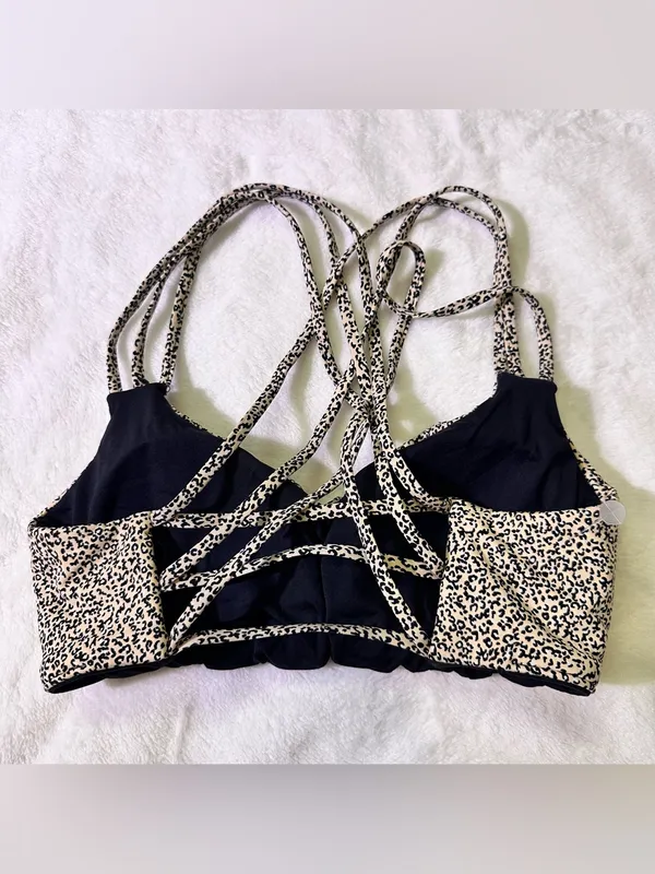 Leopard Print Strappy Bralette - Image 2