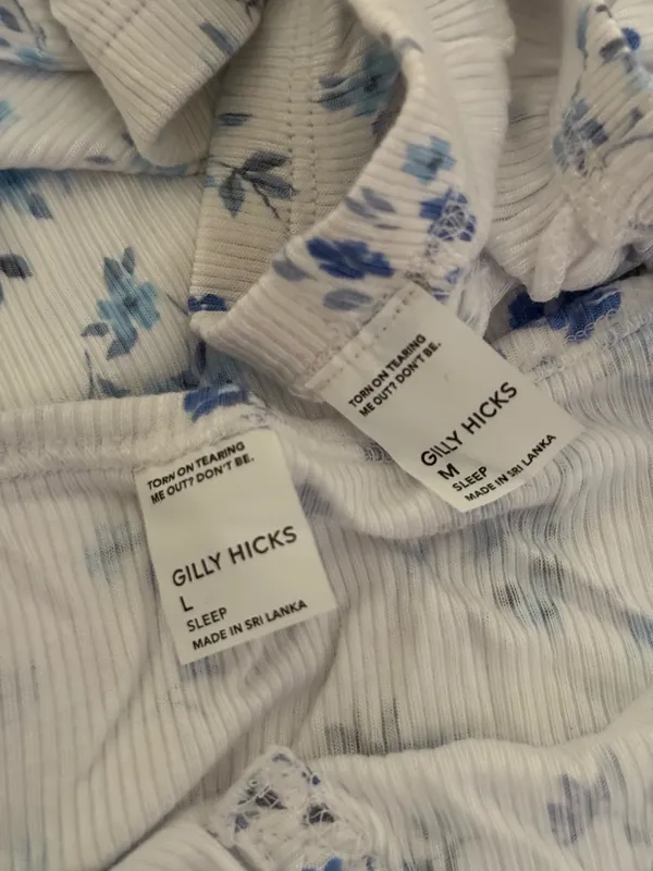 Hollister Gilly Hicks Floral PJ Set Size M&L - Image 2