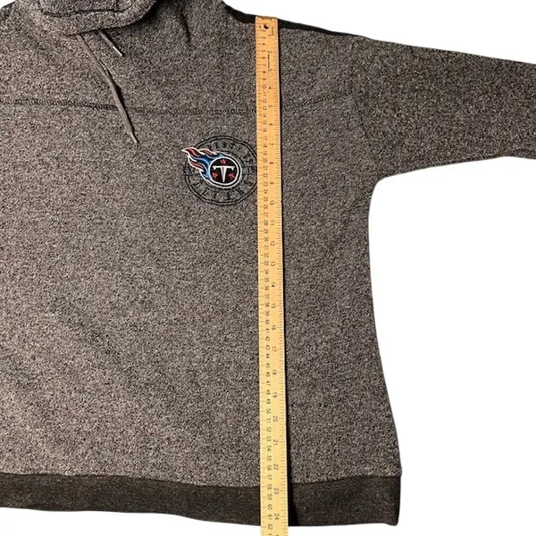 NFL Tennessee Titans Gray Pullover Sweatshirt Funnel Neck Womens XL‎ - Image 6