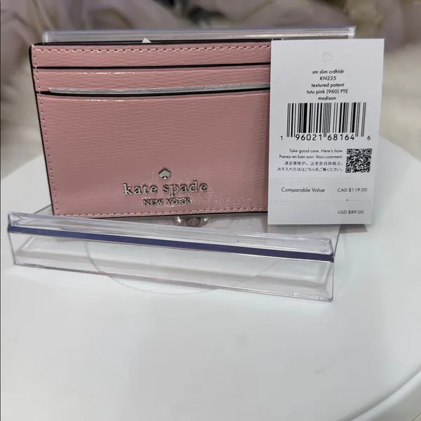 Kate Spade Blush Pink Card Holder - Image 3