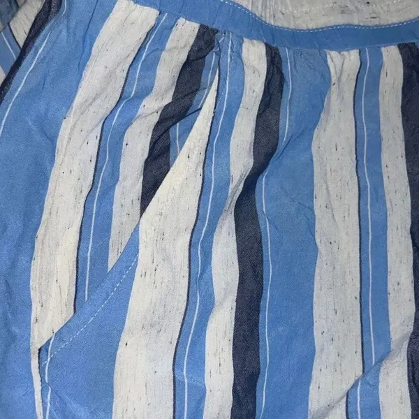 ✨Anthropologie Wide Beach Lounge Pants Blue Striped✨ - Image 6