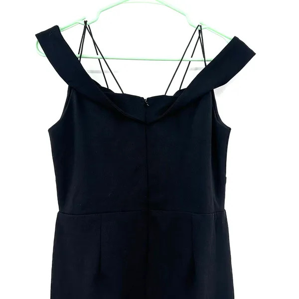 Lulus size Medium reason to celebrate‎ black dress off the shoulder New with TAG - Image 4