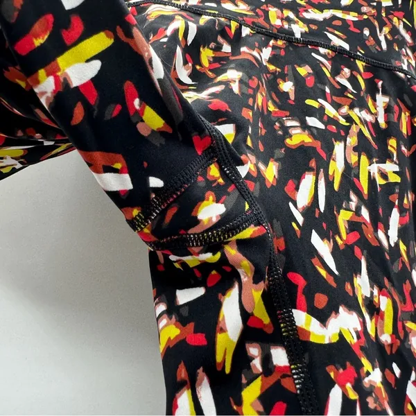 Aerie Offline Goals High‎ Waisted Black Multicolor Abstract Leggings Size S - Image 8