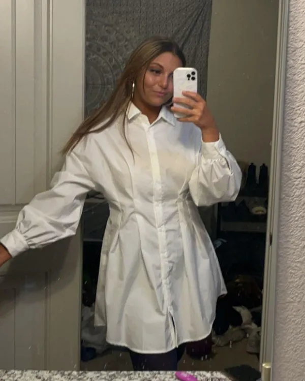 Collar Button Up Dress - Image 4