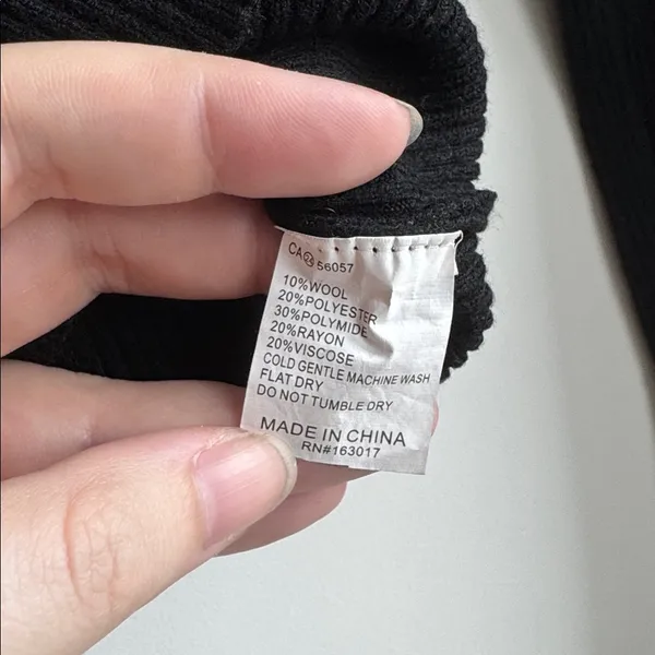 Princess Polly Black Ribbed Knit Crop Top Size 2 - Image 4