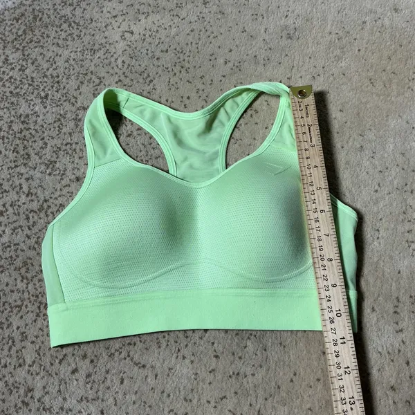 Gymshark Mesh Racerback Sports Bra Womens S‎ Green Neon Activewear Molded Cup - Image 2