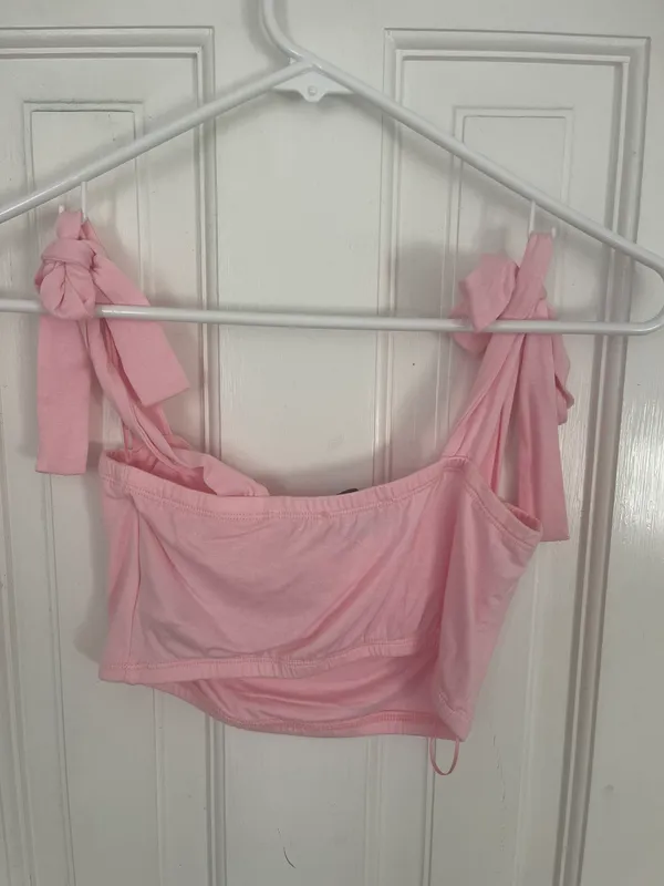 Adika Pink Crop Top - Image 2
