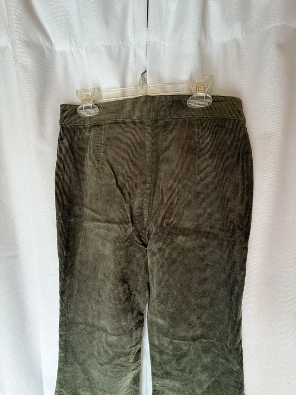 Altar'd State Corduroy Flare Pants Size 25 Olive Green - Image 8