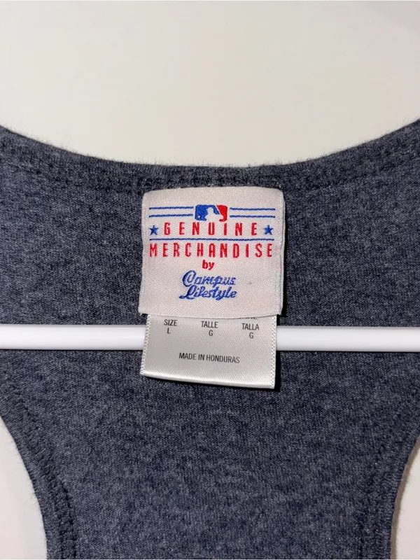 Dark Grey Women’s Milwaukee Brewers Tank Top Size: L - Image 3