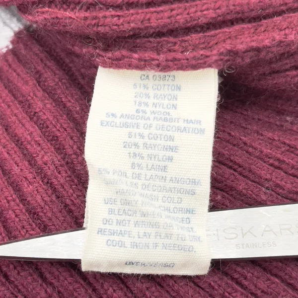 Vintage American Eagle Women Sweater Size L Cable Knit Preppy Y2K 90s Bella Swan - Image 8