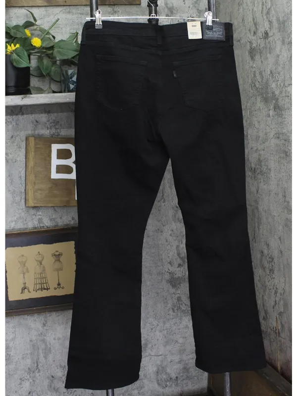 NWT Levi's 725 High Rise Stretch Bootcut Jeans 92911670 Soft Black 34 - Image 4