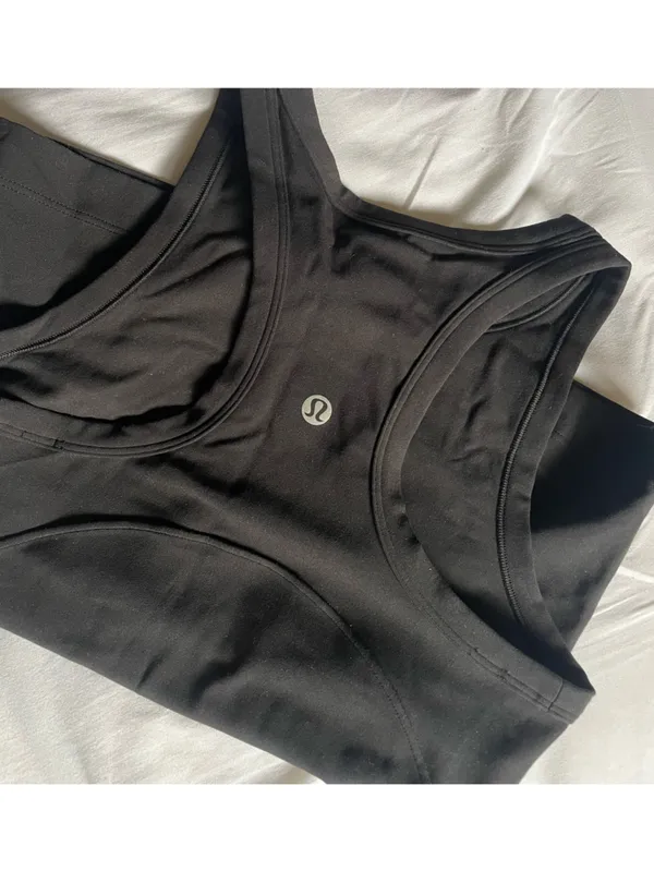 lululemon athletica Black Athletic Scoop Tank - Image 2