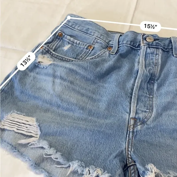 501 Jean Shorts Levi’s Button Fly - Image 11