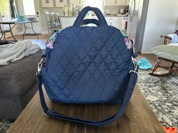 Cinda B Quilted Tennis Tote Blue - Image 3