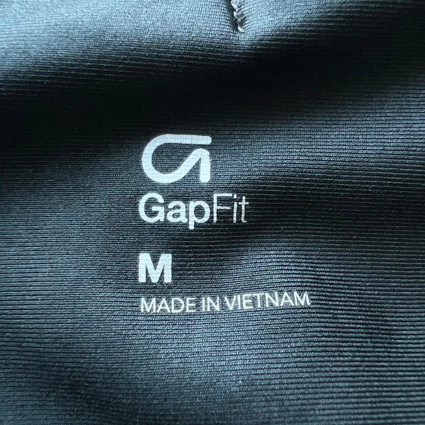 GAP Fit Moto Leggings Womens Medium 7/8 High Rise Black - Image 2